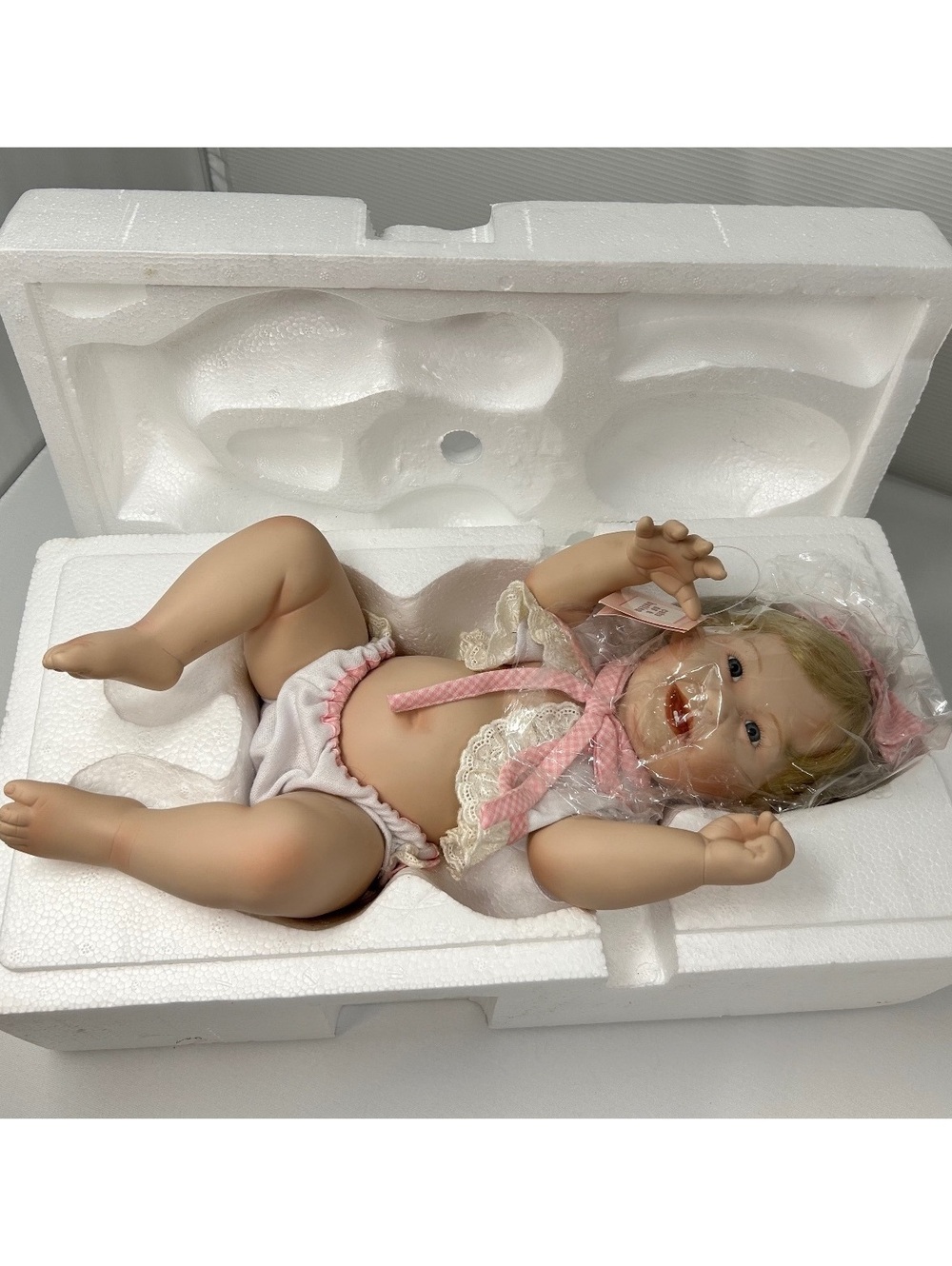 Ashton Drake Cute As A Button Baby Porcelain Doll 1993